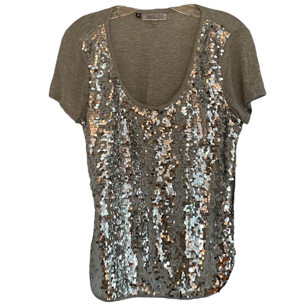 Jennifer Lopez Sequin T-Shirt
